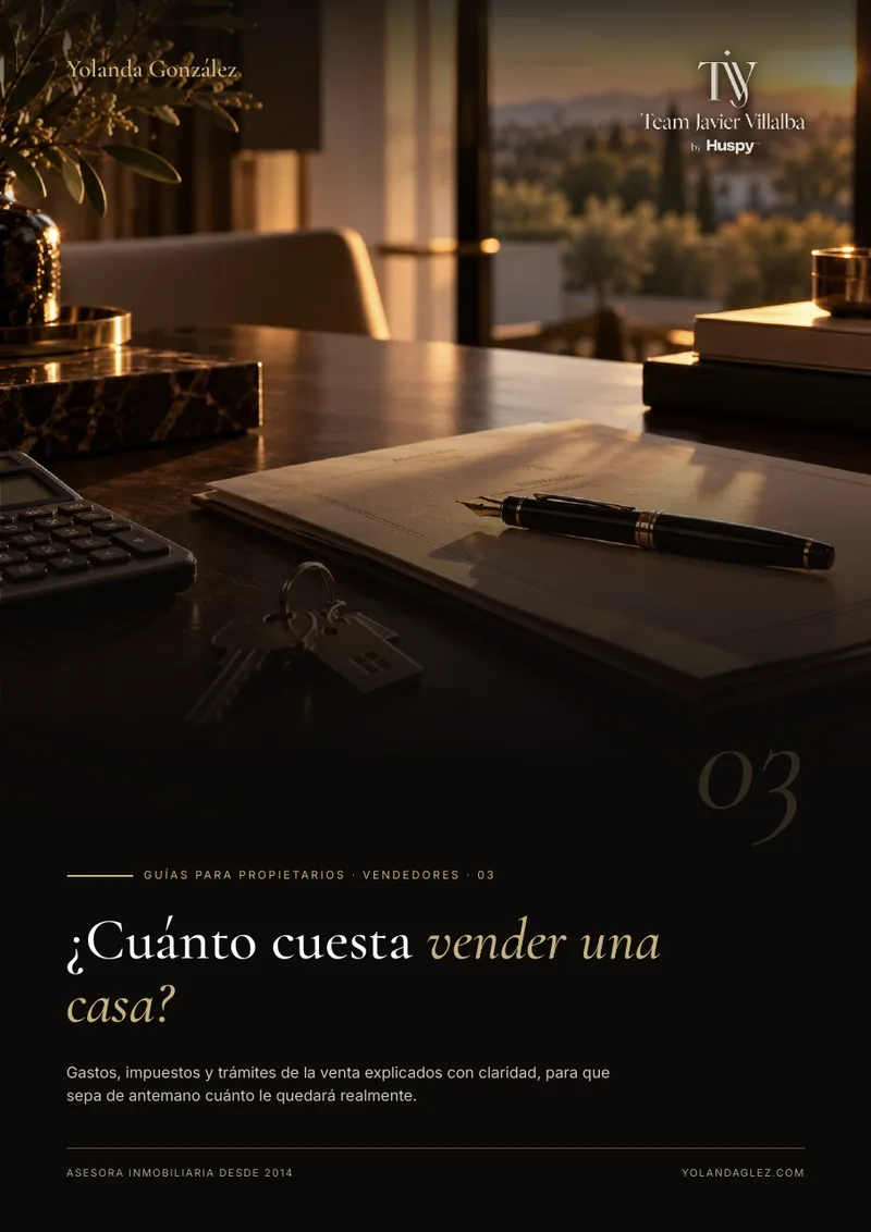 Portada de la guía ¿Cuánto cuesta vender una casa? La guía clara y sin sorpresas para propietarios